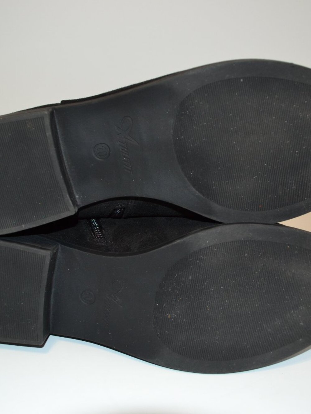 Athlefit Black Faux Suede Ankle Boots – Women’s Size 10 - Picture 4 of 7